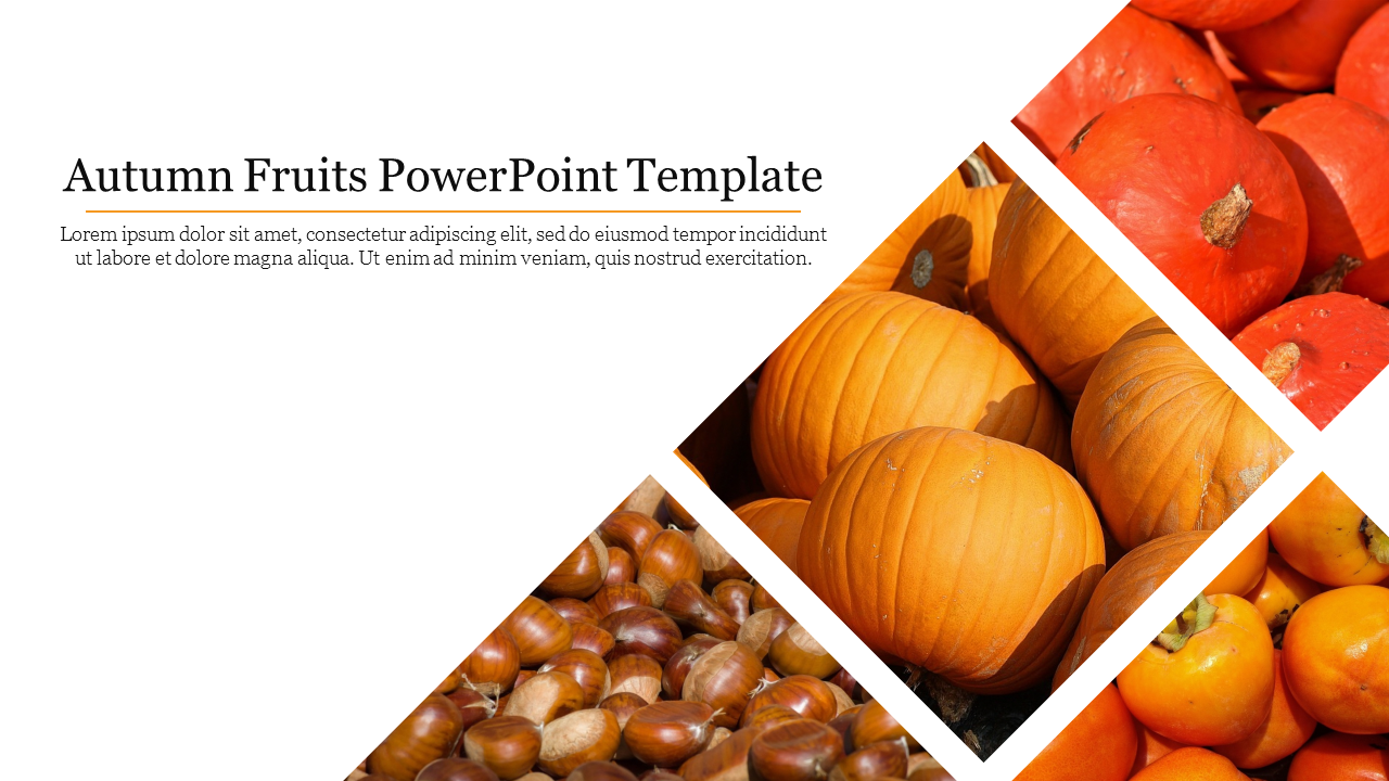 Autumn Fruits PowerPoint Template